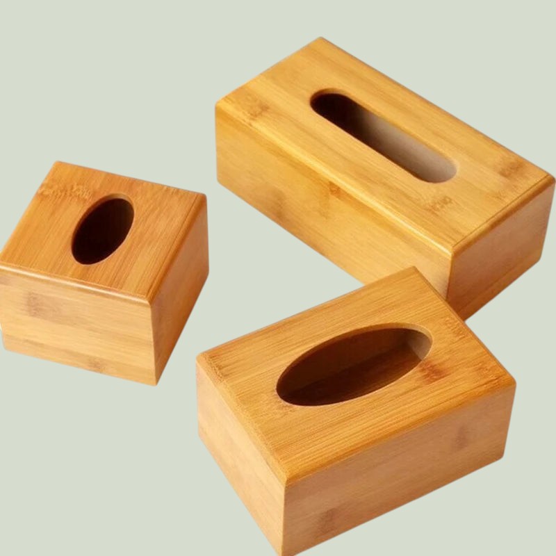 Bamboo Tissue Boxes