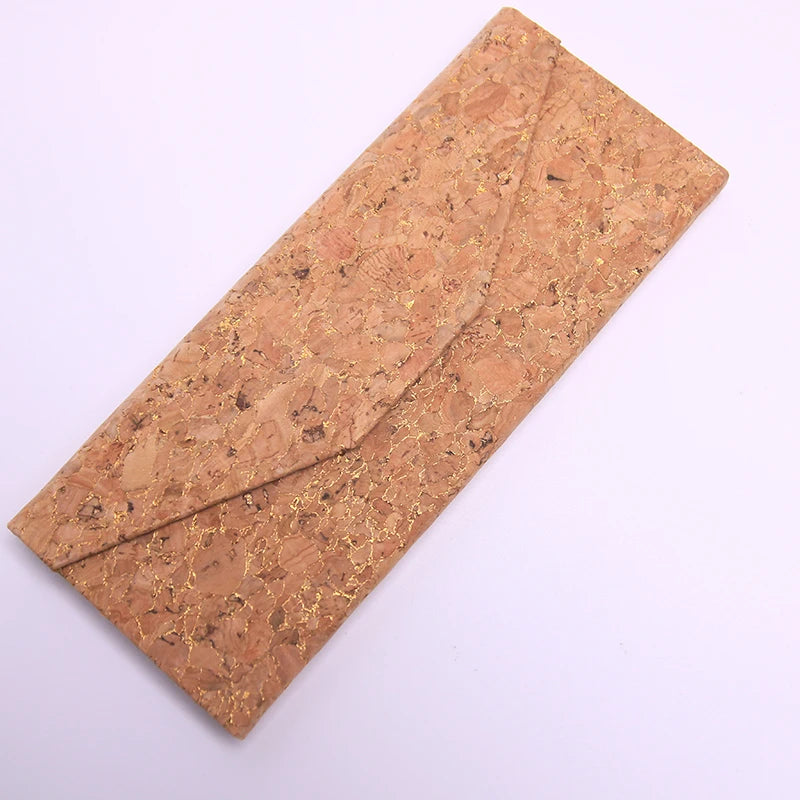 Eco Friendly Portugal Natural Cork Eyeglasses Box Foldable Wooden Eyewear Storage Cases for Women Men Vegan Popular Gift