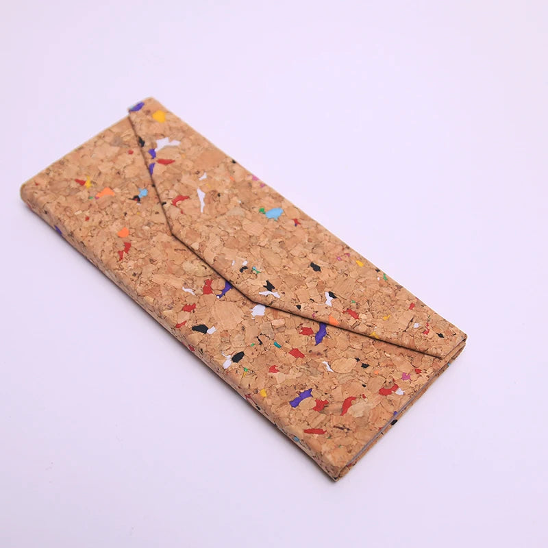 Eco Friendly Portugal Natural Cork Eyeglasses Box Foldable Wooden Eyewear Storage Cases for Women Men Vegan Popular Gift