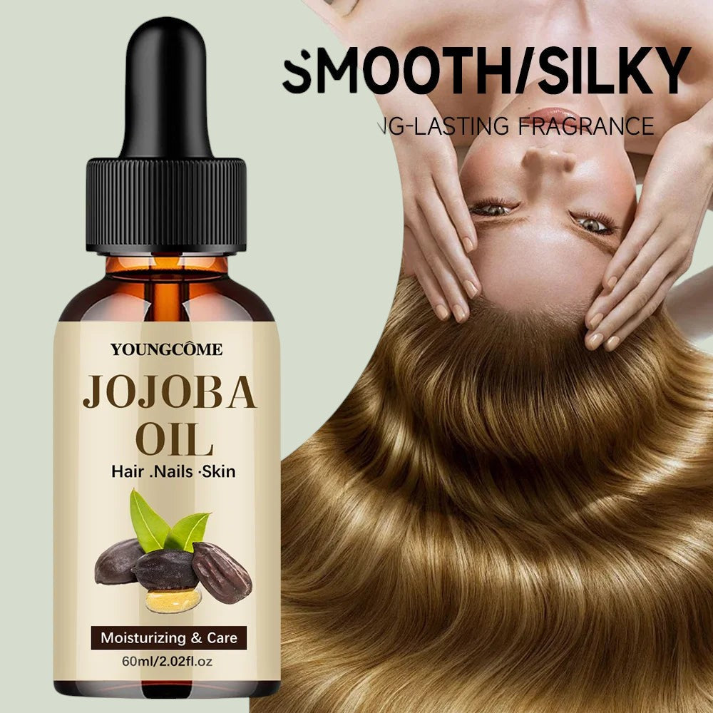 Jojoba oil in 40ml and 60ml bottles