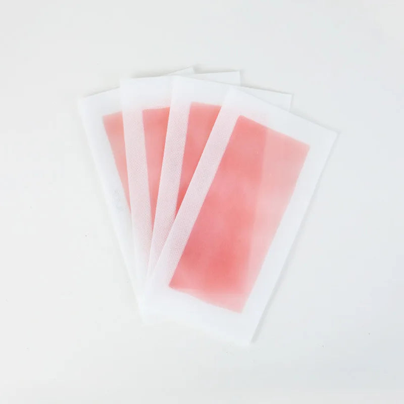 10pcs Disposable Hair Removal Wax Paper，Portable Cropped Facial Lip Hair Eyebrow Beard Beeswax Depilatory Paper