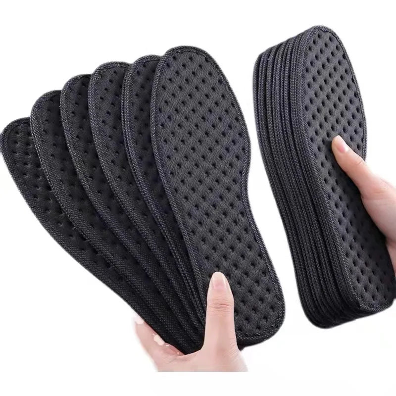Bamboo Charcoal Antibacterial Insoles for Shoes Plant Deodorant Running Sports Insole Feet Thickened Shock Absorbing Shoe Sole