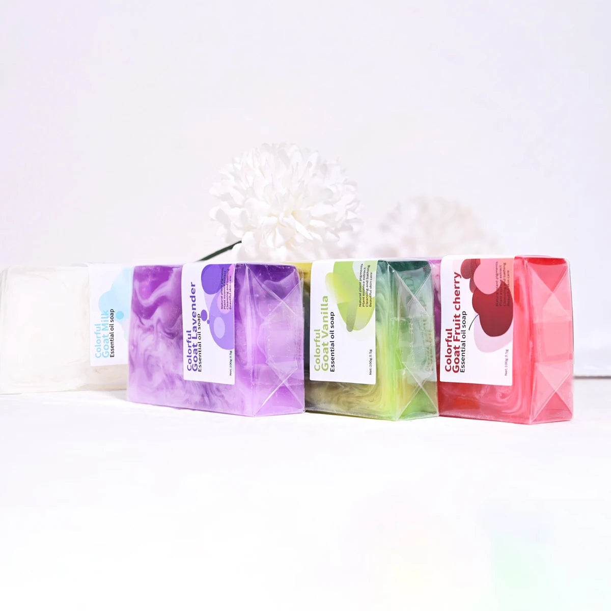 Fruit Cherry Organic Handmade Soap Natural Cherry Essence Nourishes Skin Moisturizing Cleansing Whitening Soap