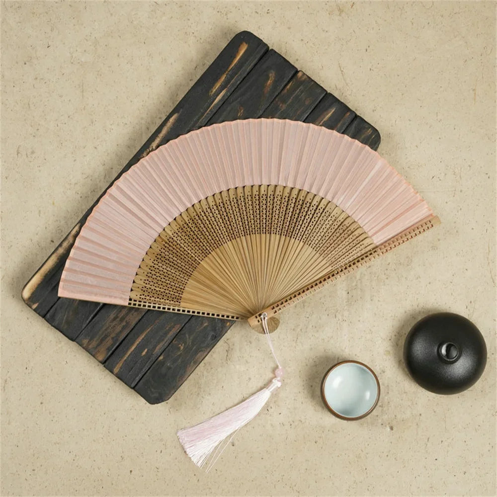 New Bamboo Folding Fan Chinese StyleFan Classical Carving Craft Fans Portable Summer Female Dance Hand Held Fan Gift Home Decor