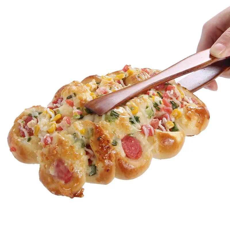 Bamboo Wooden Food Toaster Tongs Natural Bamboo Tongs Tea Clip Kitchen Hotel Bakery Bread Clip Food Clip Kitchen Tongs
