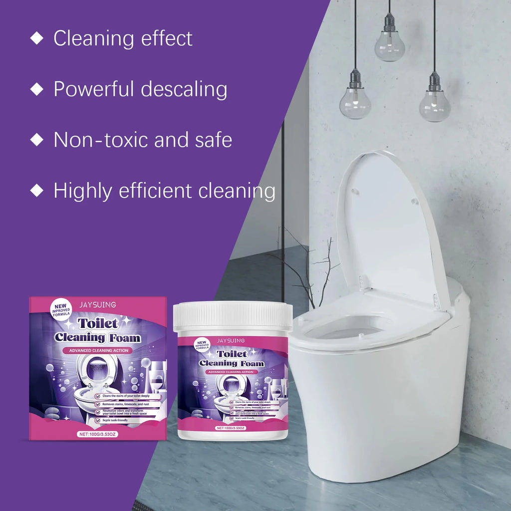 Eco Friendly Toilet Cleaning Powder Natural Mineral Based Bowl Cleaner for Stains & Odor Gentle on Septic Tank & Porcelain