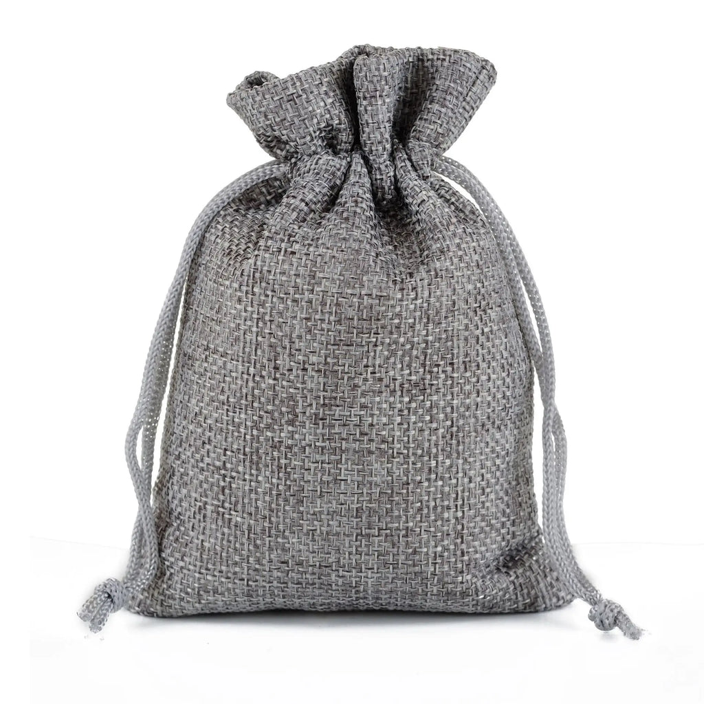 10pcs/lotNatural Hemp Bag Drawstring Hemp Gift Bag Wedding Birthday Party Valentine's Day Gift Storage Children's Candy Gift Bag