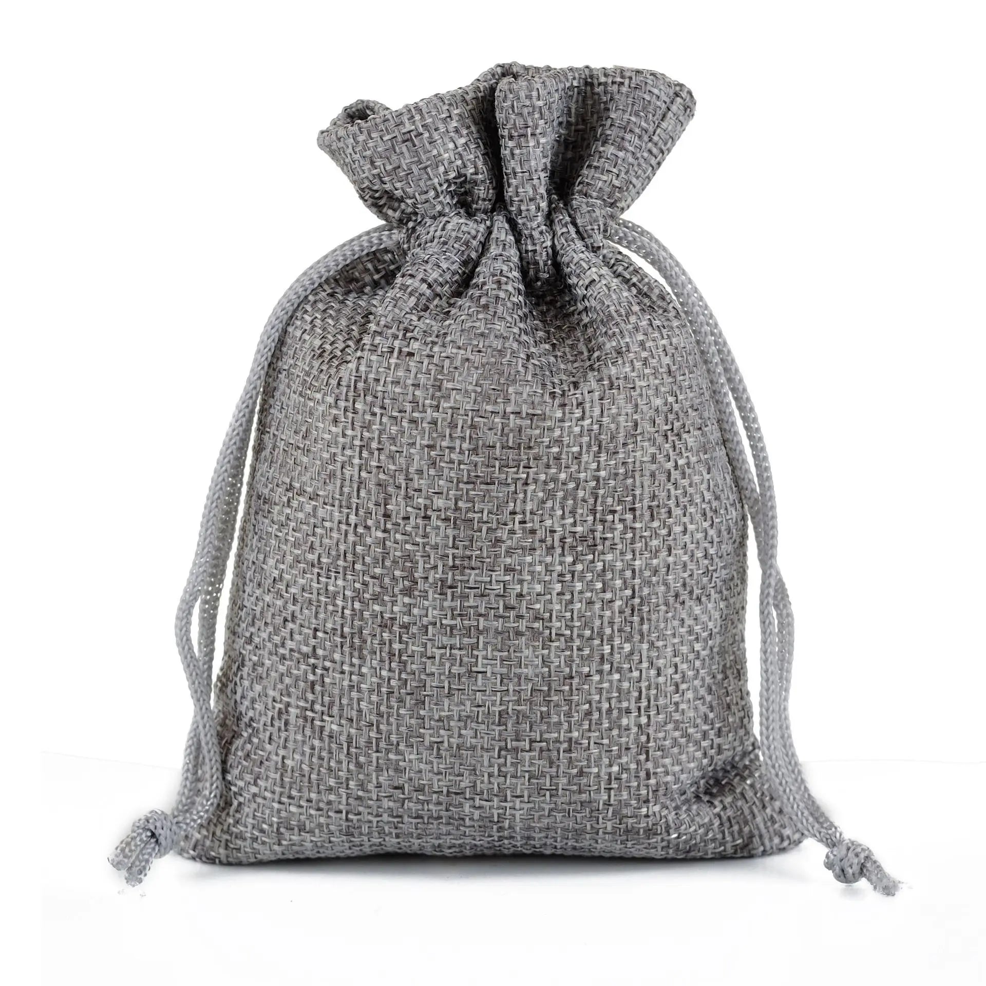 10pcs/lotNatural Hemp Bag Drawstring Hemp Gift Bag Wedding Birthday Party Valentine's Day Gift Storage Children's Candy Gift Bag