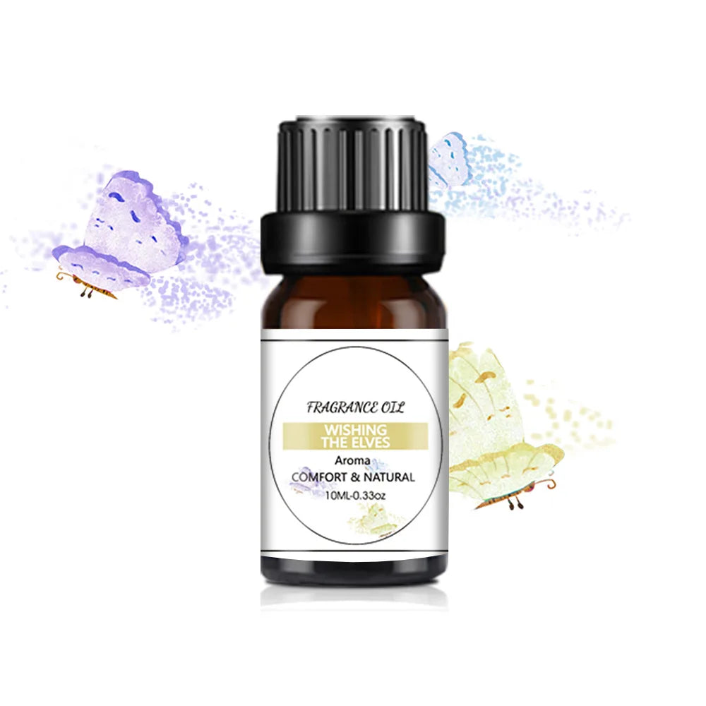 10ml Essential Oil Organic Plant 33 FLAVOR DIY Aromatherapy Plaster Candle Soap Making Aroma Fragrance Oil for Diffuser Sleep
