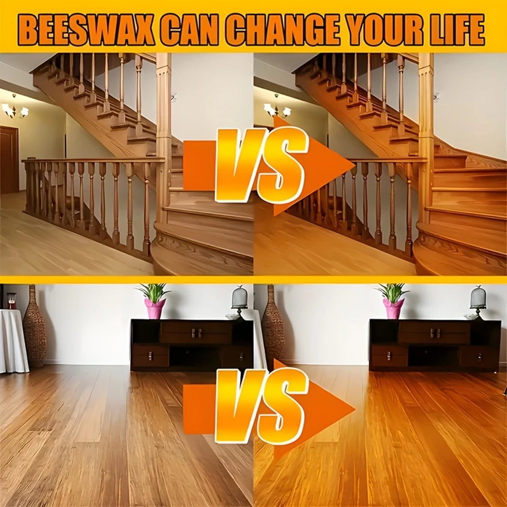 Premium Beeswax Wood Polish - Furniture & Floor Polish Ideal for polishing rosewood furniture and floors, this natural beeswax f