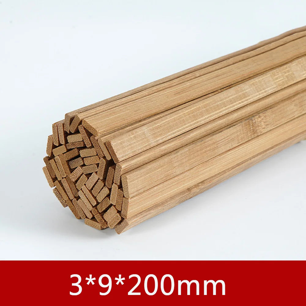 10PCS-100PCS/Lot Bamboo Wood DIY Building Model Material Handmade Craft Furniture Lantern Making Ornaments