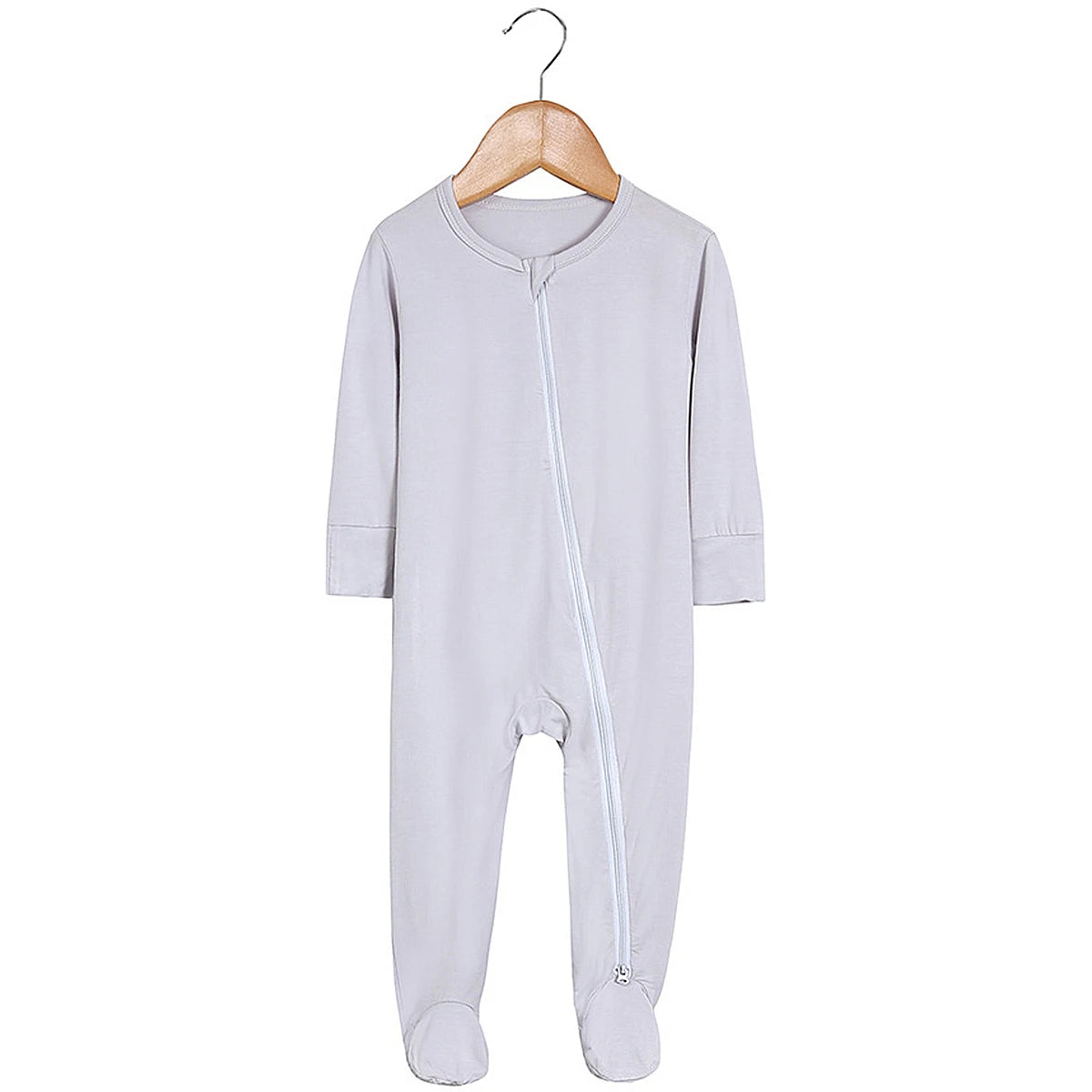 Bamboo Baby Pajama Newborn Boys Girls Zipper Jumpsuit Toddler Solid 3 to 6 12 18 Months  Footed Pijamas Birthday Gift Pyjamas