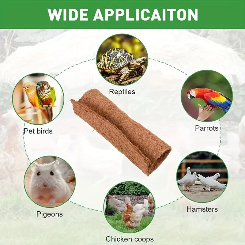 Eco-Friendly Coconut Coir & Palm Fiber Chicken Nesting Pads - Reusable Hens Bedding Mats for Egg Laying, Durable Poultry Coop