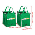 [F] Eco Friendly Trolley Tote Supermarket Shopping Bag Thicken Cart Bags Large Capacity Handbags Foldable Reusable Cart Bag