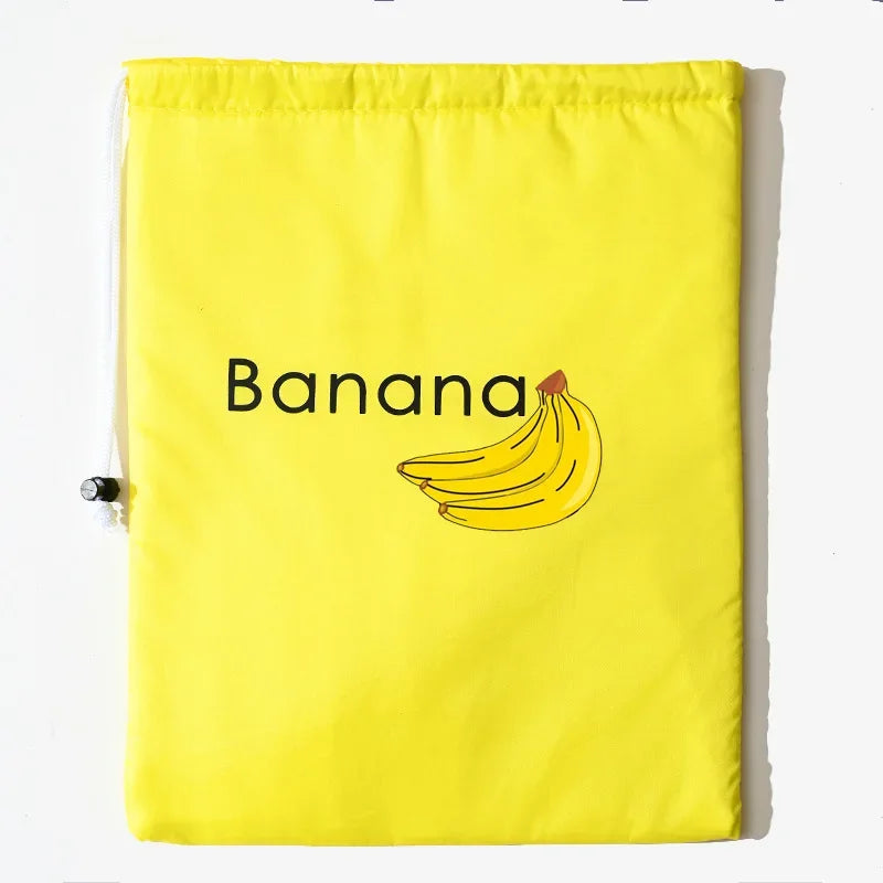 "Reusable Drawstring Produce Bags - Eco-Friendly Freshs Food Storage for Fruits & Vegetables, Kitchen & Refrigerator Organizer"