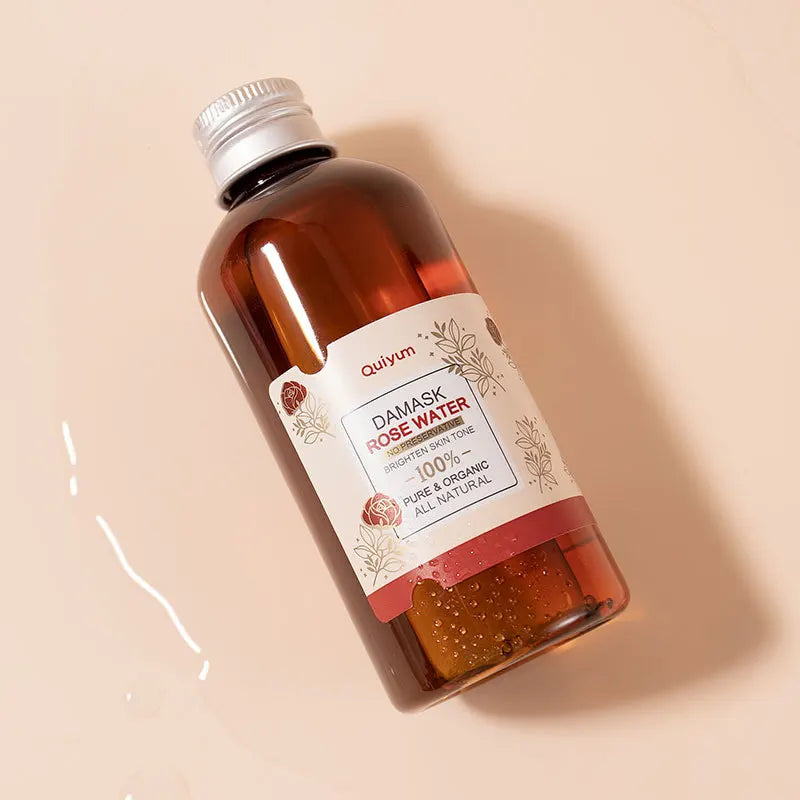 Rose Water For Face Facial Toner Organic Rose Petals Essence Moisturizing Serum Refresh Elastic Shrink Pores Skin Care