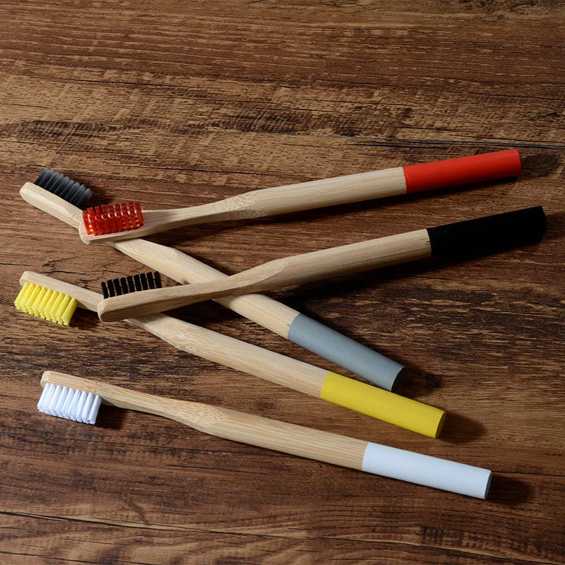 Biodegradable 10 Pack Bamboo Toothbrush