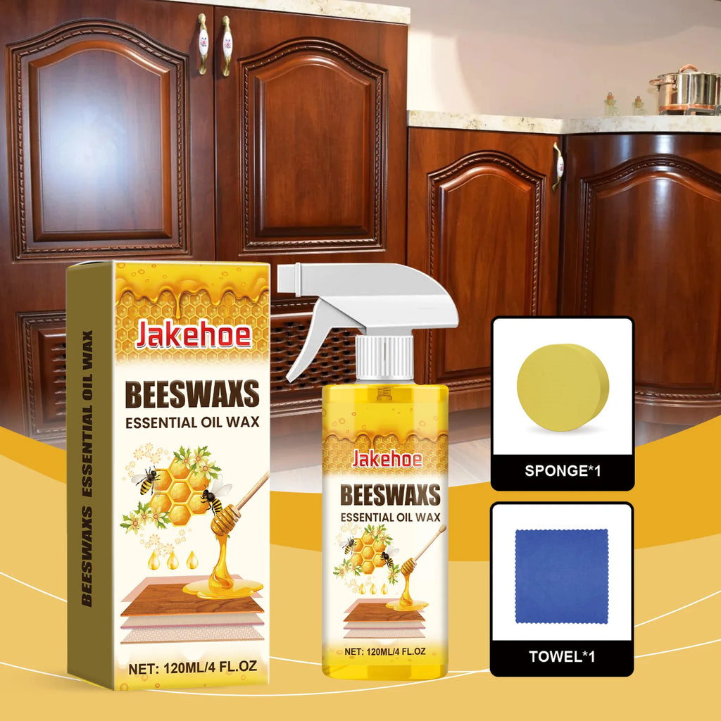 120ml Furniture Solid Wood Care Beeswax Spray–Multi-purpose,Waterproof,Wear-resistant,Suitable for Wooden Floors and Furniture