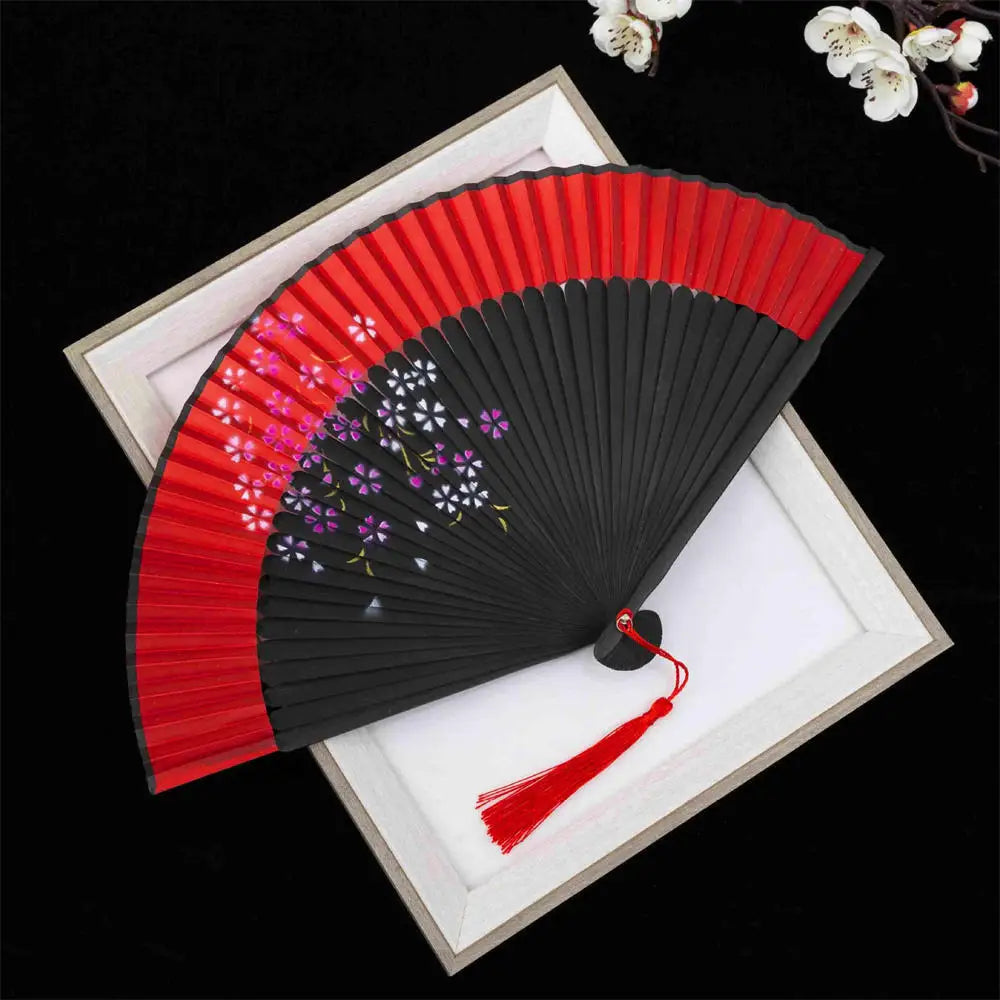 New Bamboo Folding Fan Chinese StyleFan Classical Carving Craft Fans Portable Summer Female Dance Hand Held Fan Gift Home Decor