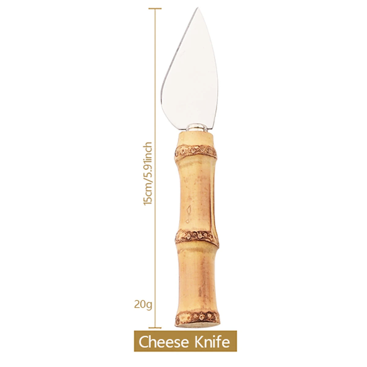 Bamboo Cheese Knives Set Cheese Cutlery Stainless Steel Cheese Slicer Cutter Mini Knife Butter Knife Spatula Fork Kitchen Tools