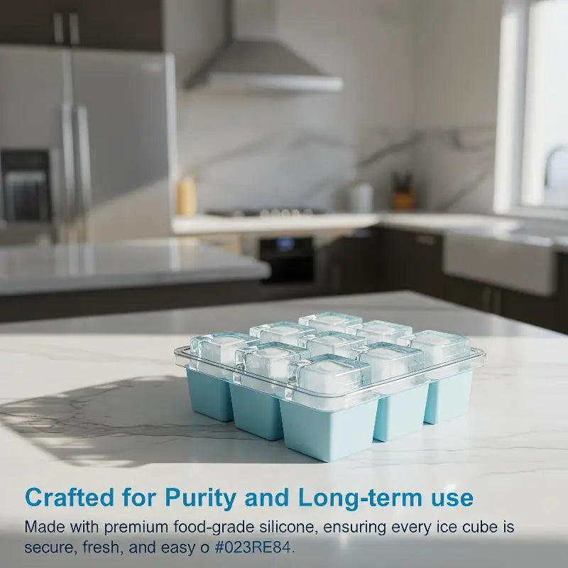 Eco-Friendly 14 Grid Silicone Ice Cube Tray Perfect for Parties and Events