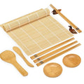 Sushi Making Set With Various Styles Of Bamboo Sushi Mats, Bazooka Chopsticks, Sushi Molds, Bamboo Wooden Spoons, Kitchen Tools