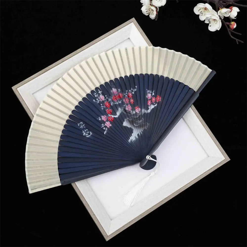 New Bamboo Folding Fan Chinese StyleFan Classical Carving Craft Fans Portable Summer Female Dance Hand Held Fan Gift Home Decor