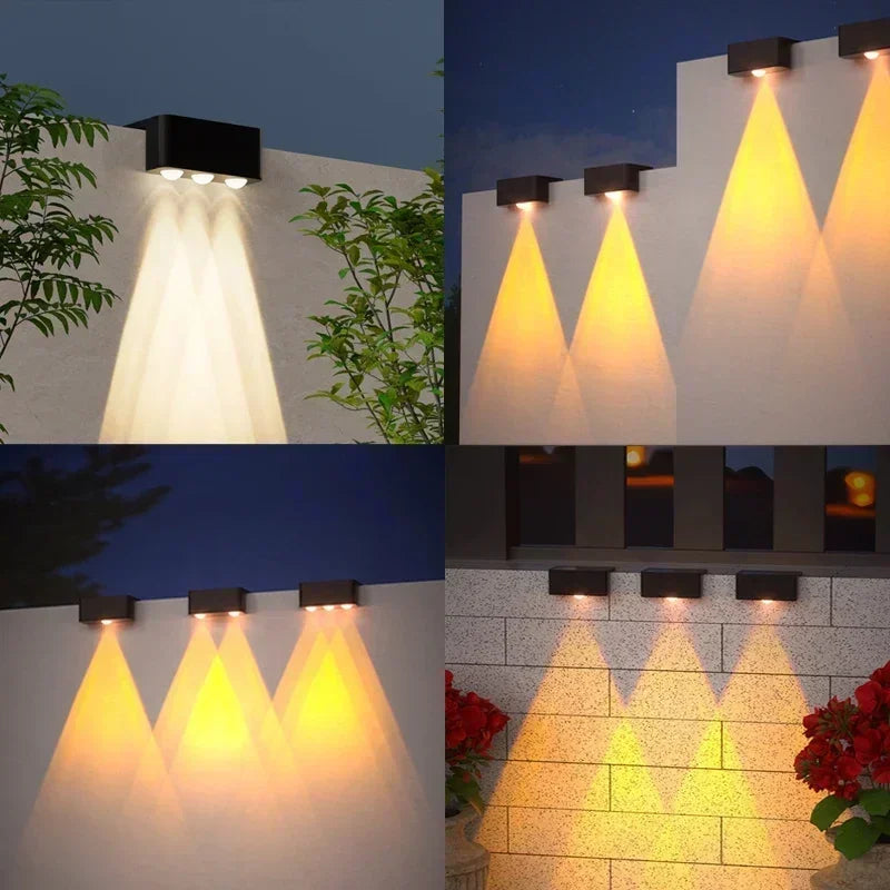 Solar Wall Lights Set