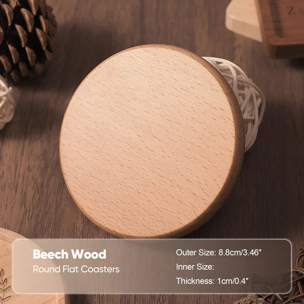 Bamboo Base Coaster Set Simple Creative Cup Holder Round Water Cup Insulation Pad Bamboo Tea Cup Holder Display Rack Accessories