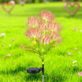 Solar Garden Lights Outdoor ,3-Heads Realistic Flower Solar Stake Lights Auto On/Off Decorative Lamp for Yard Patio Lawn Pathway