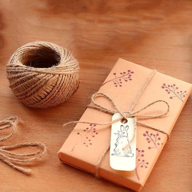 Vintage Natural Hemp Rope For DIY Jute Rope Hanging Photo Wall Handmade Scrapbooking Crafts Gift Decoration Weave Twine String