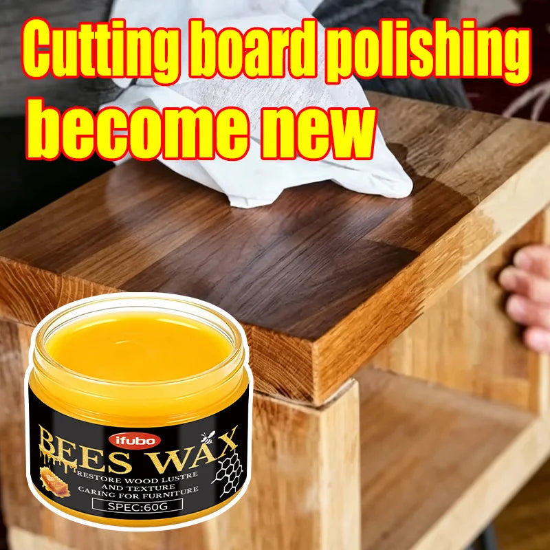 IFUBO 60g Wood Care Beeswax for Car & Home Multi-purpose Interior Trim Polishing Restorer Furniture & Auto Renovation Wax