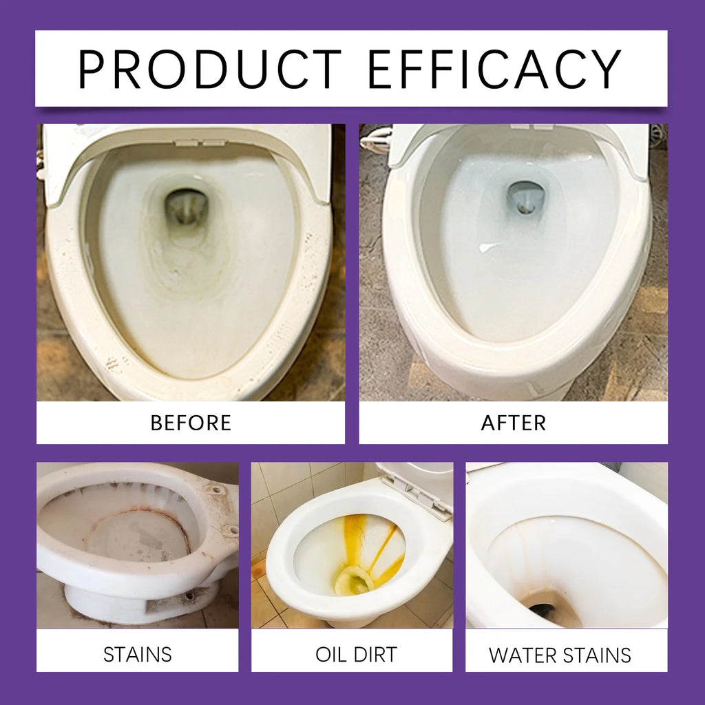 Eco Friendly Toilet Cleaning Powder Natural Mineral Based Bowl Cleaner for Stains & Odor Gentle on Septic Tank & Porcelain
