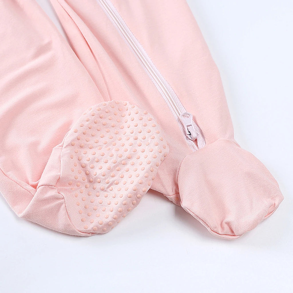 Bamboo Baby Pajama Newborn Boys Girls Zipper Jumpsuit Toddler Solid 3 to 6 12 18 Months  Footed Pijamas Birthday Gift Pyjamas