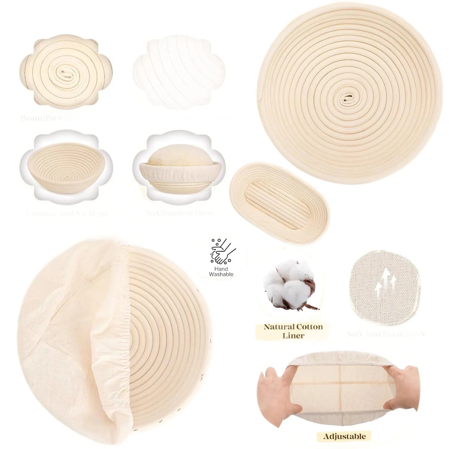 37-piece Sourdough Bread Starter Kit  with Starter Jar Bread Sling Dough Whisk Bags