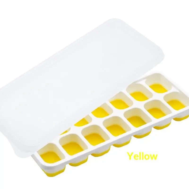 Eco-Friendly 14 Grid Silicone Ice Cube Tray Perfect for Parties and Events