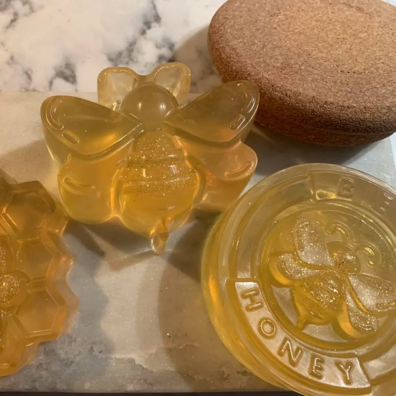 Bee Silicone Mold For Soap Making Supplies Honeybee Homemade Bath Bombs Wax Metls Beeswax Lotion Bars Chocolate Candle Tools