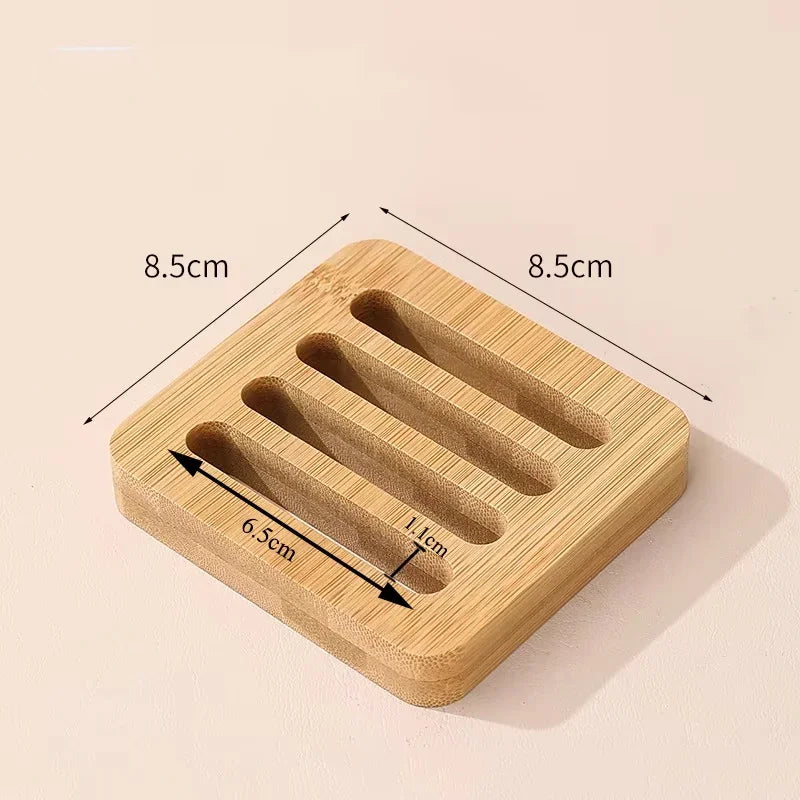 Bamboo Base Coaster Set Simple Creative Cup Holder Round Water Cup Insulation Pad Bamboo Tea Cup Holder Display Rack Accessories