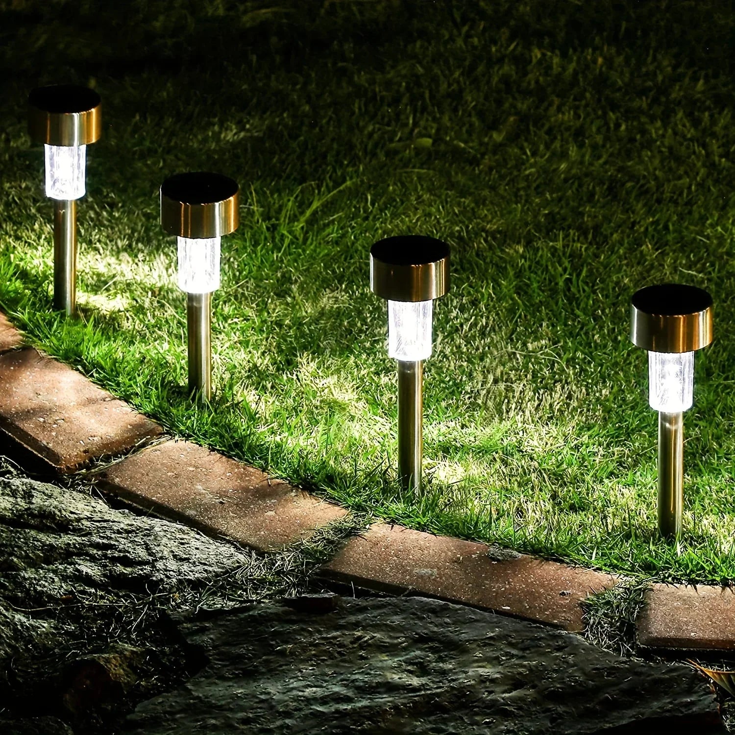 Outdoor Solar Landscape Lawn Lights Garden Lights Waterproof Decoration Lights for  Pathways Patio Yards Lawns Walkways