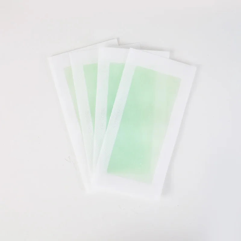 10pcs Disposable Hair Removal Wax Paper，Portable Cropped Facial Lip Hair Eyebrow Beard Beeswax Depilatory Paper