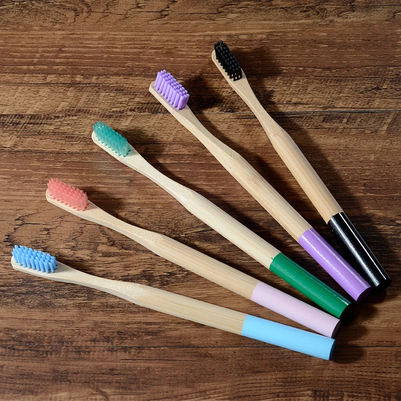 Biodegradable 10 Pack Bamboo Toothbrush