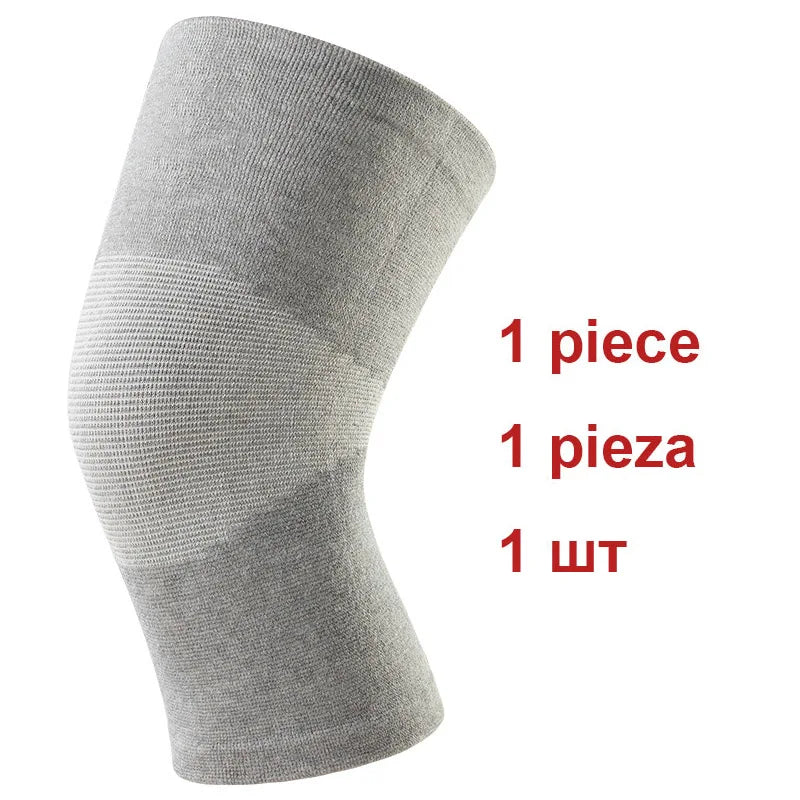 Bamboo Charcoal Knee Warmers for Men & Women - Breathable Thin-Knit Thermal Sleeves with Anti-Slip Grip, Joint Support Comfort