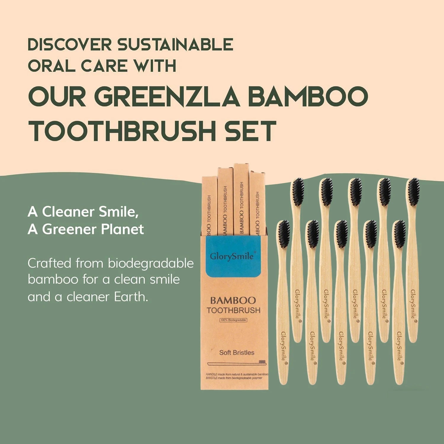 Bamboo Toothbrushes for Adults 4 Pack Wooden Toothbrush Set with Charcoal Infused Soft Bristles Natural Oral Care for Daily Use