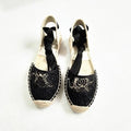 Hemp Rope Bottom Ladies Sandals Flat Shoes