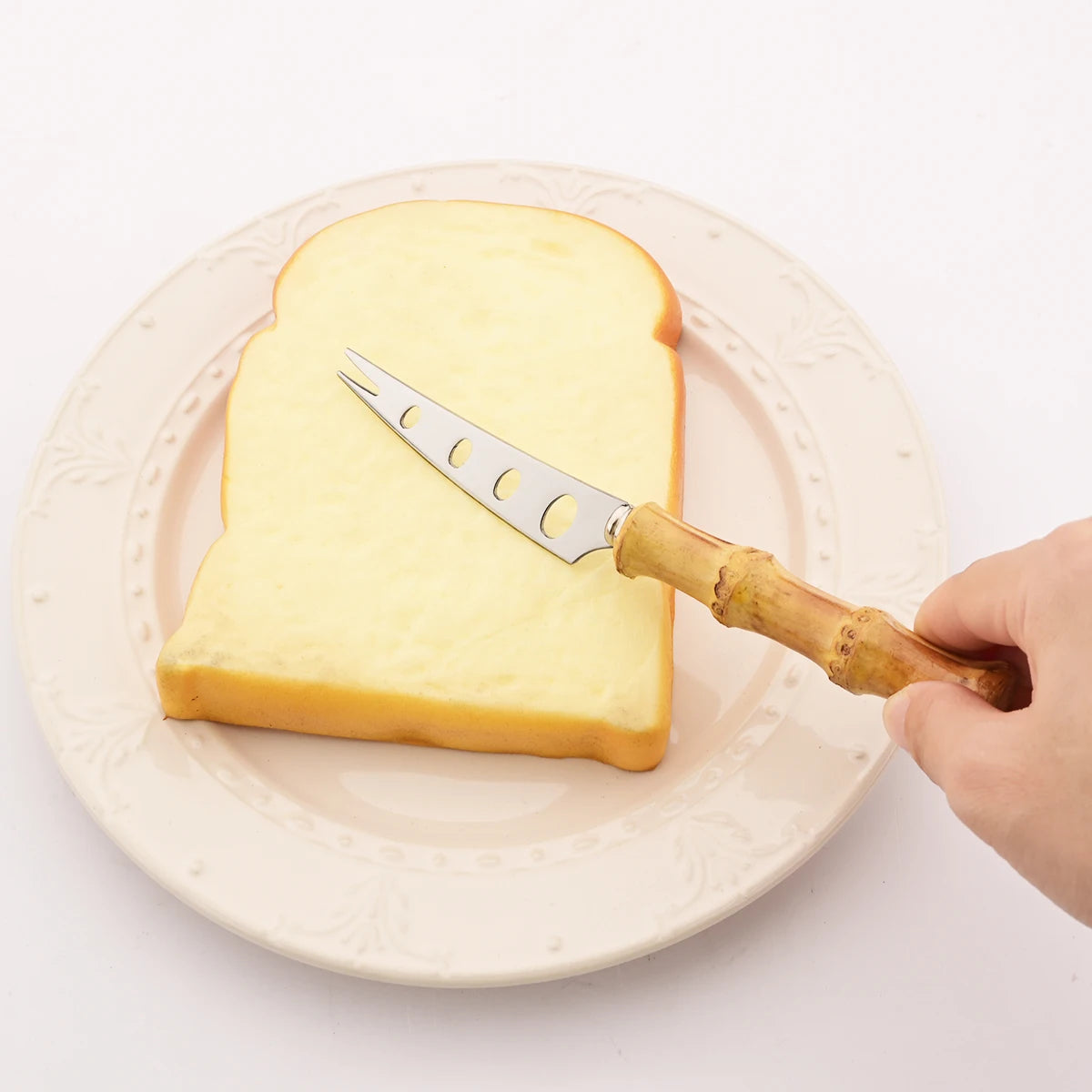 Bamboo Cheese Knives Set Cheese Cutlery Stainless Steel Cheese Slicer Cutter Mini Knife Butter Knife Spatula Fork Kitchen Tools