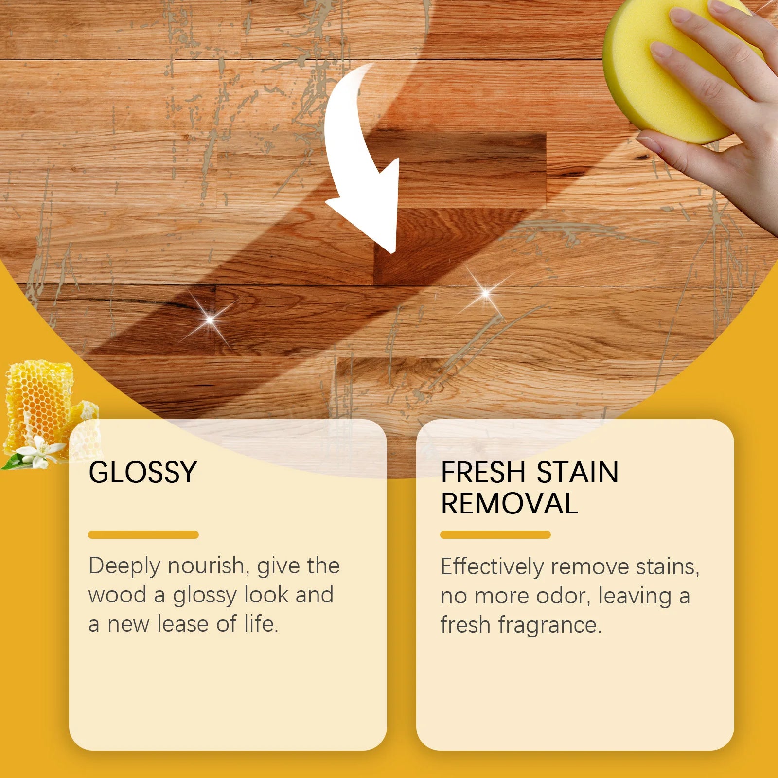 120ml Furniture Solid Wood Care Beeswax Spray–Multi-purpose,Waterproof,Wear-resistant,Suitable for Wooden Floors and Furniture