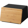 Bamboo Bread Box for Kitchen Storage,Airtight Food Container for Snacks Organization,Multi-Purpose Pantry Organizer with Handles
