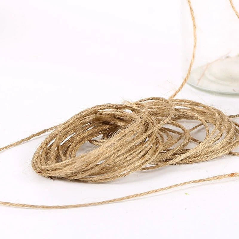 Vintage Natural Hemp Rope For DIY Jute Rope Hanging Photo Wall Handmade Scrapbooking Crafts Gift Decoration Weave Twine String
