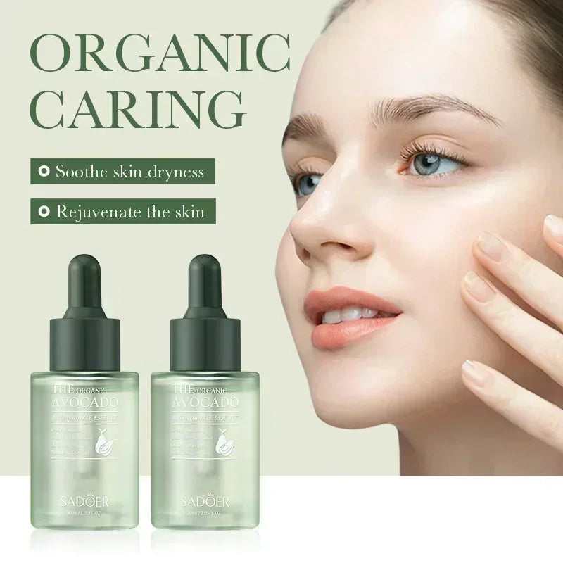 Avocado Face Essence Organic Shea Butter Moisturizing Anti-Aging Repairing Nourish Smooth Facial Serum Skin Care