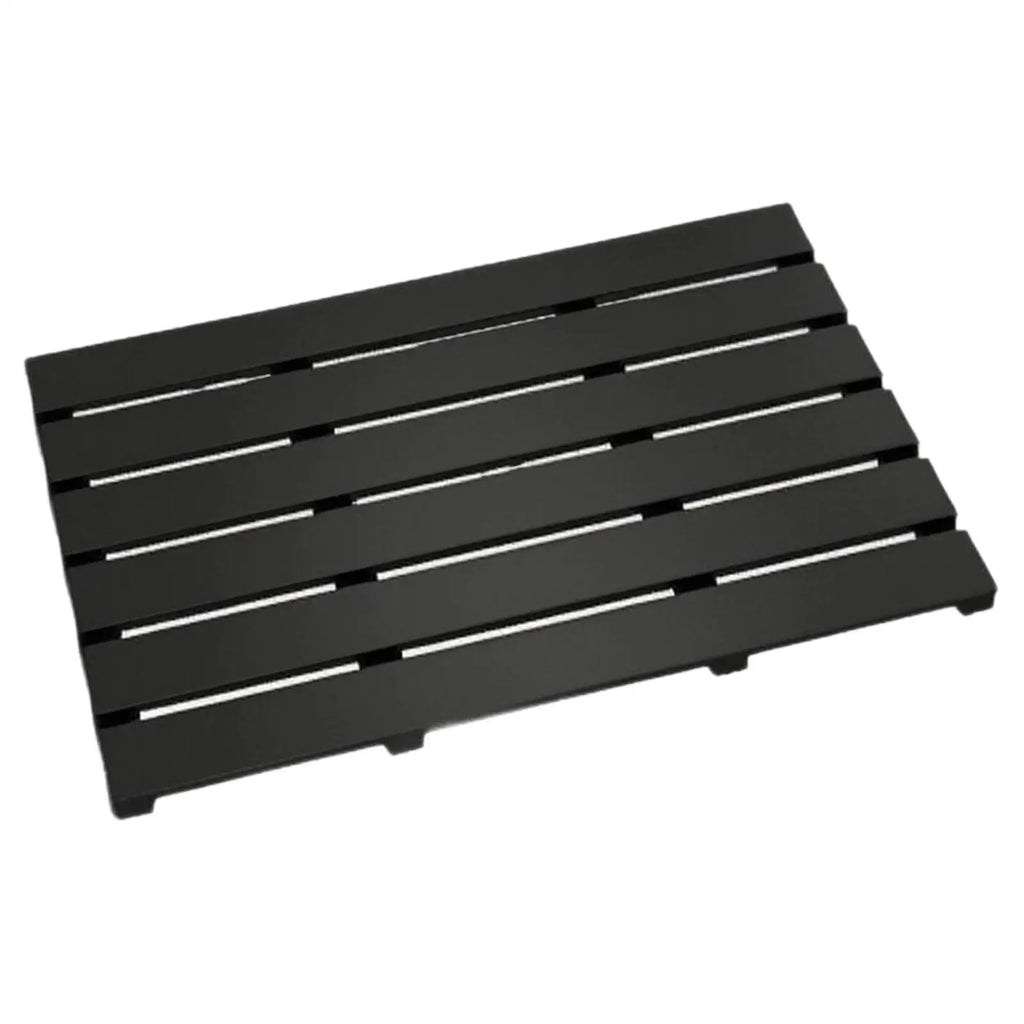 Wooden Bamboo Bath Mat Anti Slip Waterproof Quick Drying Shower Floor Mat for Bathroom Toilet Balcony